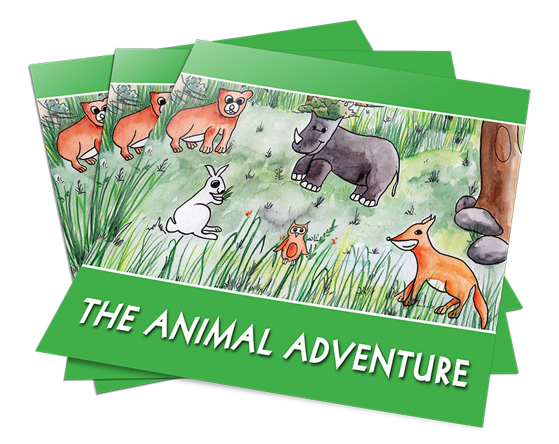 Cover of illustrated children's book titled The Animal Adventure