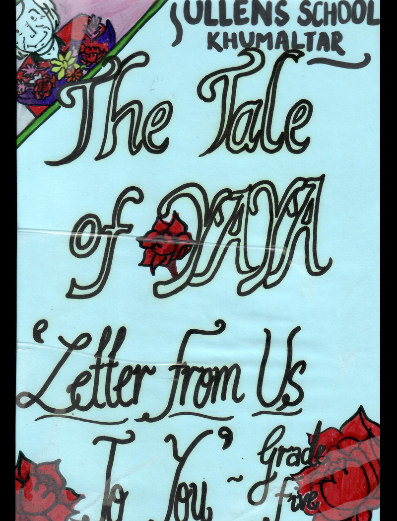 The Tale of Yaya cover of letters by students who read her illustrated children's books