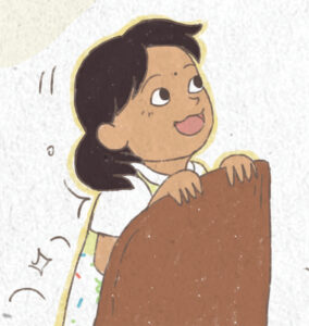 Illustration of the girl Maya from the Tale of Yaya illustrated children's book